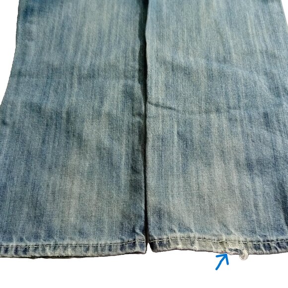 ROCK & ROLL Cowboy Jeans Mens Tuf Cooper Competition Distressed Whiskers 30x36 - Picture 7 of 16